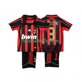 Fußballtrikots AC Mailand MALDINI 3 2006 2007 Retro Kinder Heim Trikotsatz